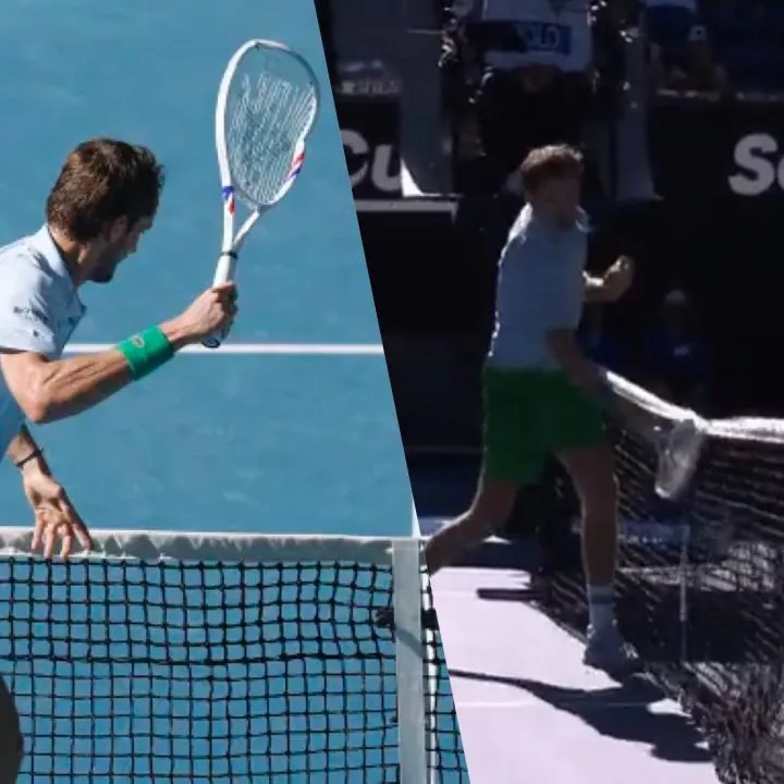 Tennis star Daniil Medvedev destroys a camera in outburst during tough Australian Open victory (Video)