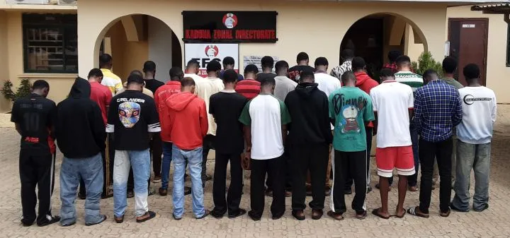 EFCC Arrests 33 Suspected Internet Fraudsters in Minna, Kaduna (Photos)