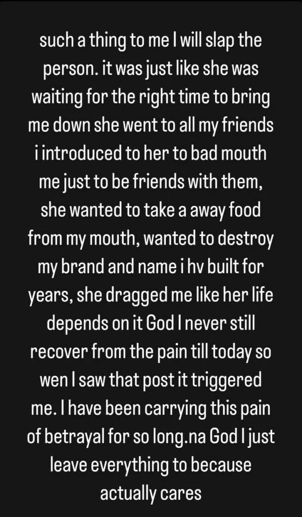 Drama as Porsh Precious calls out Chinelo Rita, makes shocking allegation