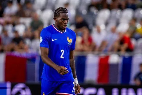 Castello Lukeba of France during the UEFA European Under-21 Championship 2025 Semifinal football match between Germany U21 and France U21. June 25, 2025. Photo by Branislav Racko