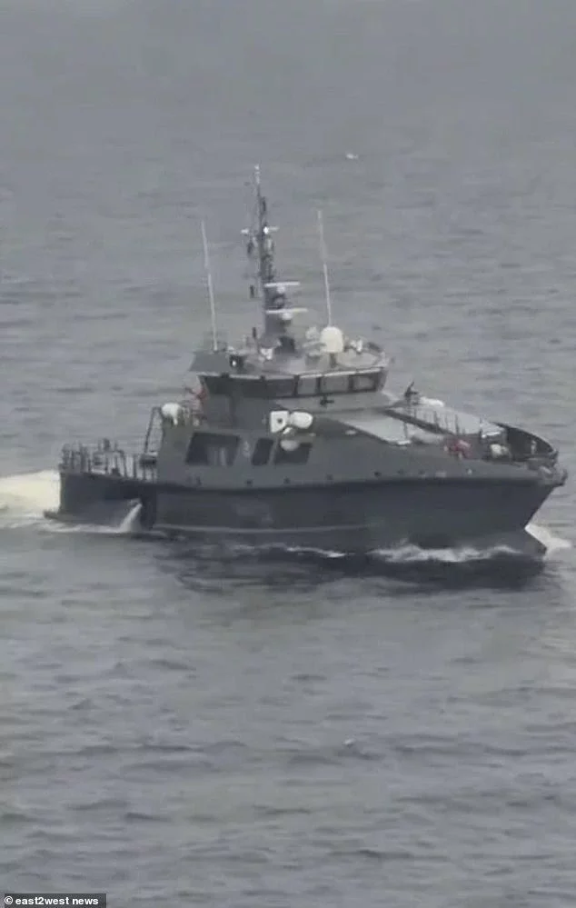 An Estonian war ship attempts to divert the Jaguar oil tanker en route to the Russian port of Primorsk in a failed interception attempt