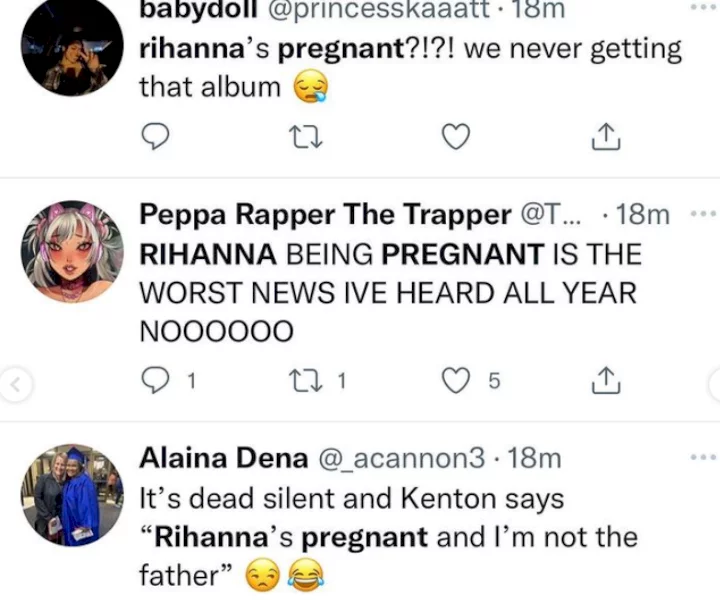 Fans think Rihanna is pregnant with ASAP Rocky's child
