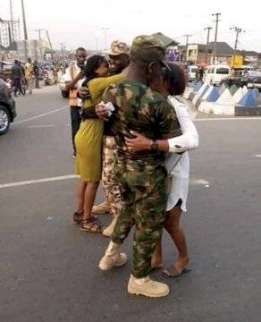 Love in the air: Ladies say “Yes” to their Nigerian soldier boyfriends