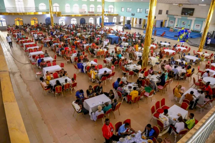 So all these lazy youths can't afford food for themselves: Reactions As Apostle Johnson Suleman Free Food Restaurant Continues