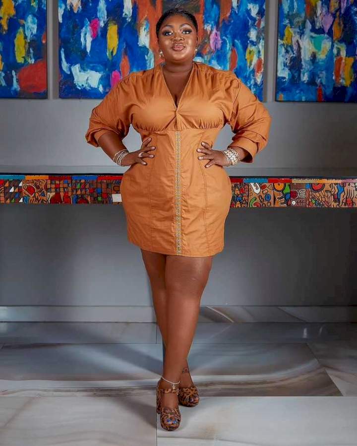 Fans gush over Eniola Badmus' weight loss transformation photos