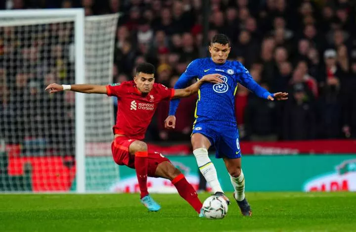 Thiago Silva in action against Liverpool -- Credit: Imago