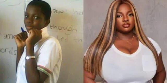 Netizens react as Dorathy shares throwback picture of herself in secondary school