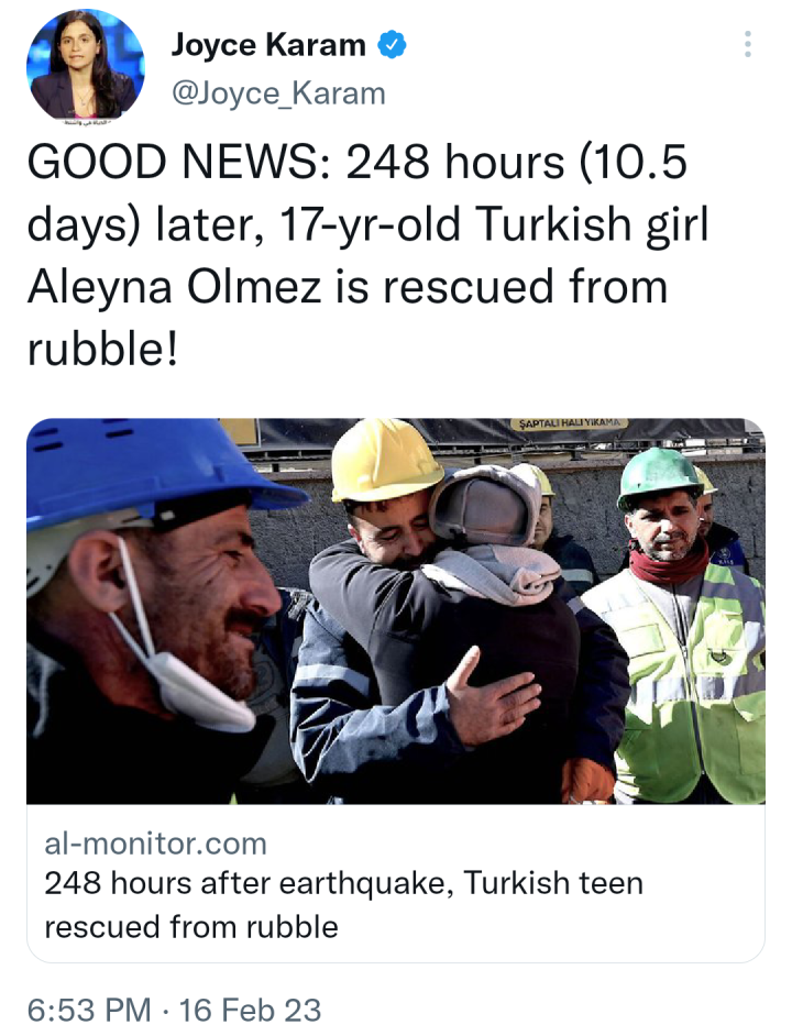 17 year old 'Miracle girl' rescued alive from rubble 10 days after Turkey earthquake (videos)