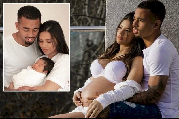 Arsenal striker, Gabriel Jesus splits from girlfriend just 8 months after welcoming their baby daughter