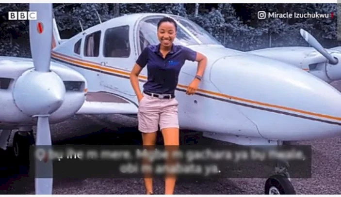 Nigerian lady who travelled to US to study nursing, becomes pofessional pilot (Photos)