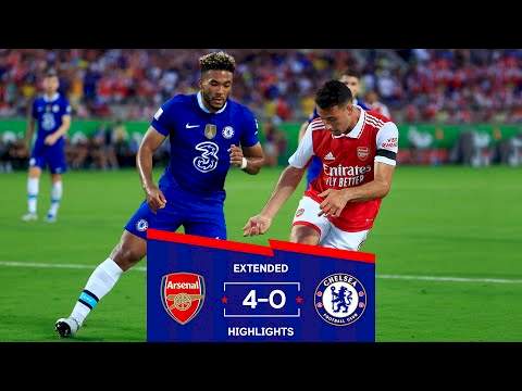 Arsenal 4 - 0 Chelsea (Jul-24-2022) Club Friendlies Highlights