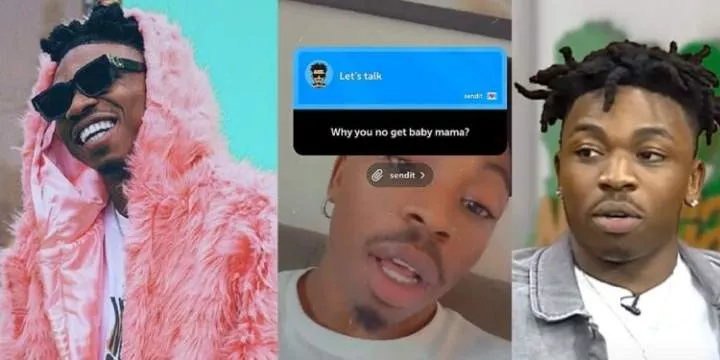 Singer, Mayorkun replies fan who asked why he doesn't have a baby mama (Video)