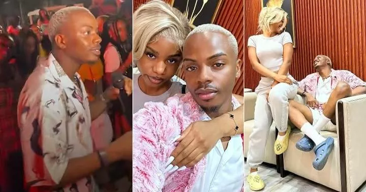 'He's blushing' - Enioluwa speaks on relationship with Priscilla Ojo at Hilda Baci's cooking location (Video)