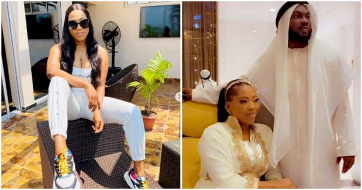 "I've got a good wife in South Africa, I married you for clout" - Video Vixen, Bolanle's husband continues to rant