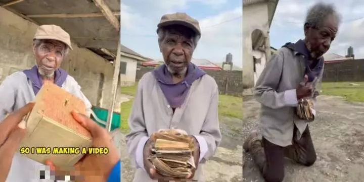 Man gives piggy bank maker N250K donations after footage he made of him went viral [Video]