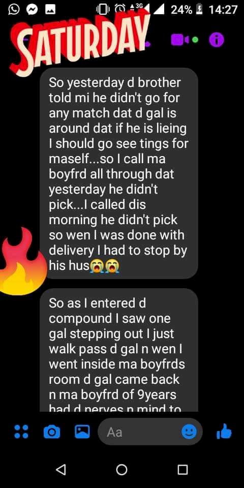 He saved my number on his phone as landlord's son - Lady left heartbroken after her boyfriend of 9 years who she pays his house rent dumps her for another