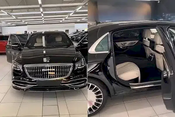 Burna Boy takes delivery of brand new Maybach he bought for Christmas (Video)