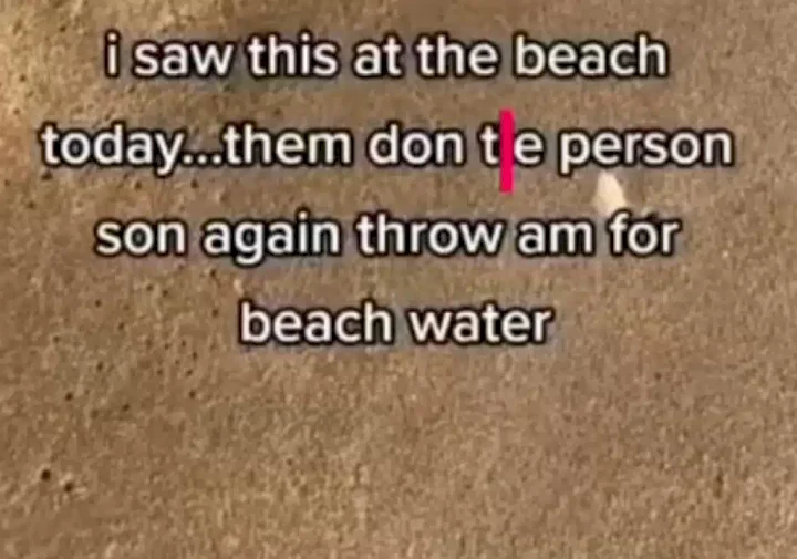 Lady in shock as she finds strange object at the beach