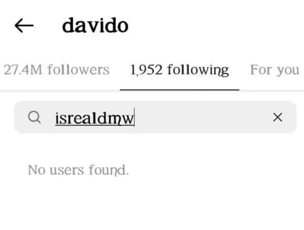 Davido unfollows Isreal DMW on IG after he apologised on his behalf over 'Jaye Lo' video