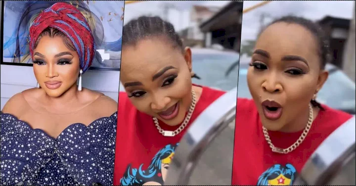 "Now you're looking your age" - Reactions as Mercy Aigbe laments hair loss to frontals (Video)