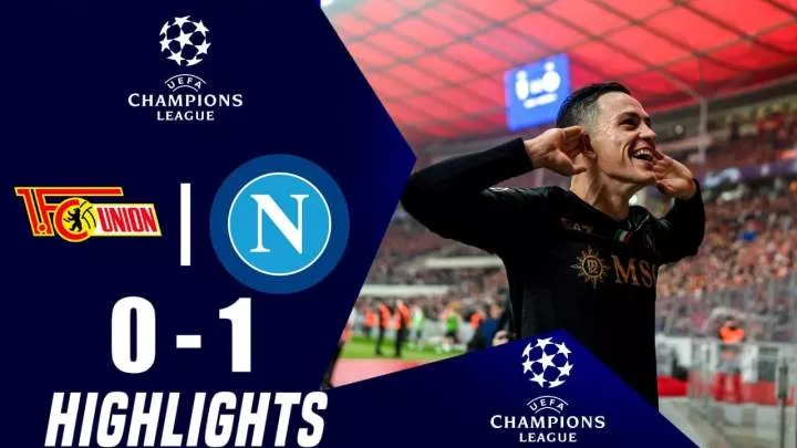 Union Berlin 0 - 1 Napoli (Oct-24-2023) Champions League Highlights