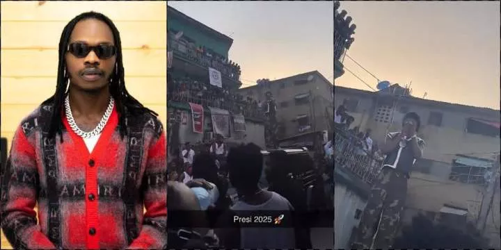Moment fans troop out to hail Naira Marley amidst 'cancelled career' claim