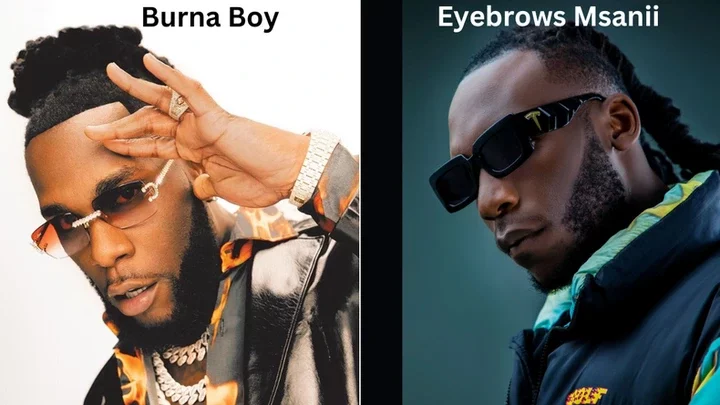 Eyebrows Msanii and Burna Boy