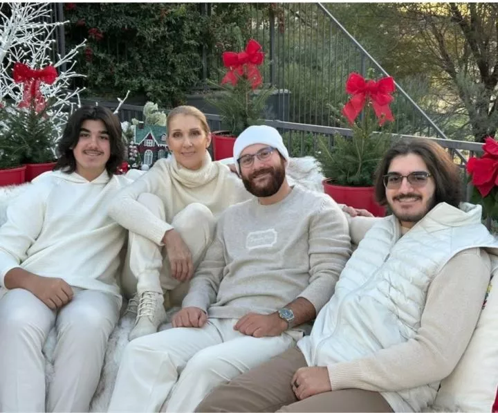 Celine Dion surprises fans with photo of her grown sons as she remembers late husband