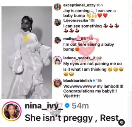 'Mercy Eke isn't pregnant,' - Nina Ivy clears air