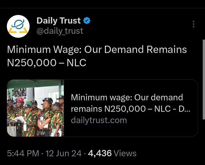 Today's Headlines: Minimum Wage: Our Demand Remains N250,000- NLC, Kwara State Varsity Gets New VC