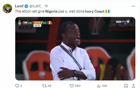 Nigerians are delighted that Ivory Coast helped the Super Eagles knock out 'Strong opponent' Senegal at AFCON 2023.