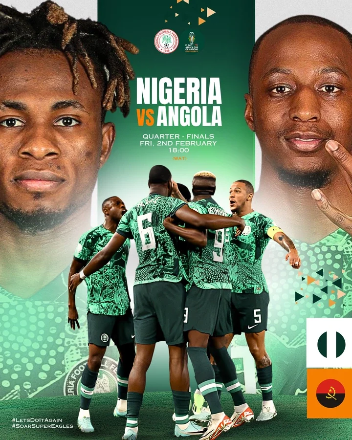 NGA vs ANG: Nigeria Team News, Possible Starting Lineup, And Kickoff Time For The 2023 AFCON Clash