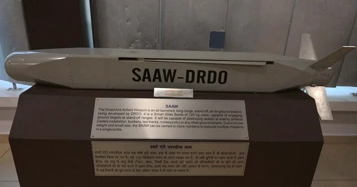 Smart Anti Airfield Weapon (SAAW), a glide bomb developed by DRDO.