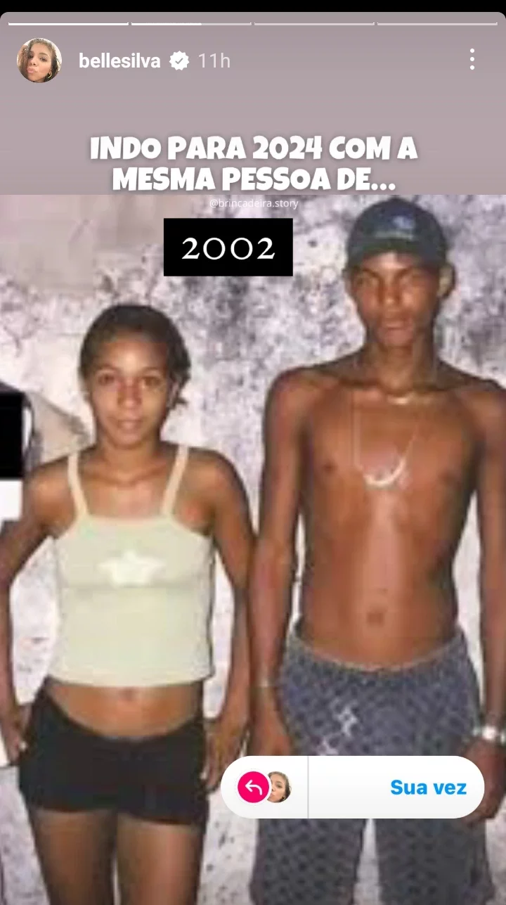 Thiago Silva's wife, Belle Silva shares throwback photo of them together in 2002.
