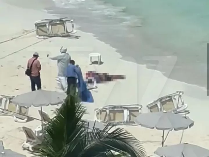 Man shot de@d by ass@ssins outside luxury Cancun resort (video)