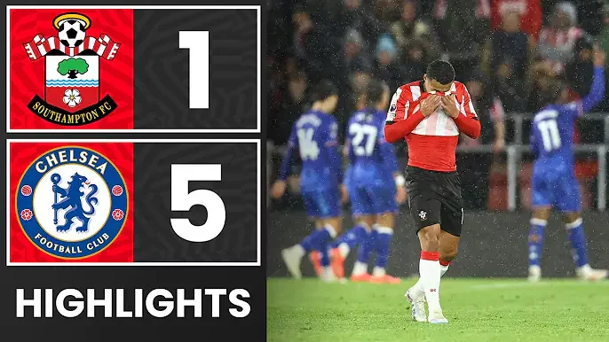 Southampton 1 - 5 Chelsea (Dec-04-2024) Premier League Highlights