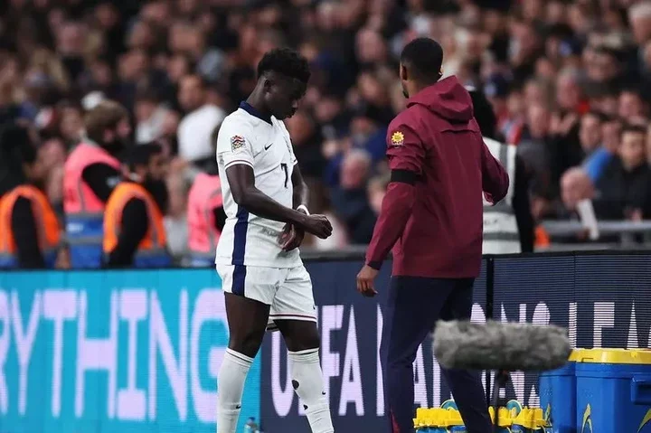 Arsenal handed worrying Bukayo Saka injury scare after England withdrawal against Greece