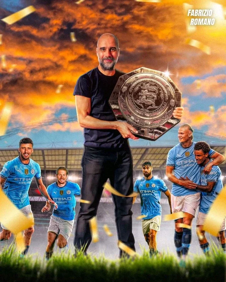 Pep Guardiola wins his 18th trophy with Manchester City.