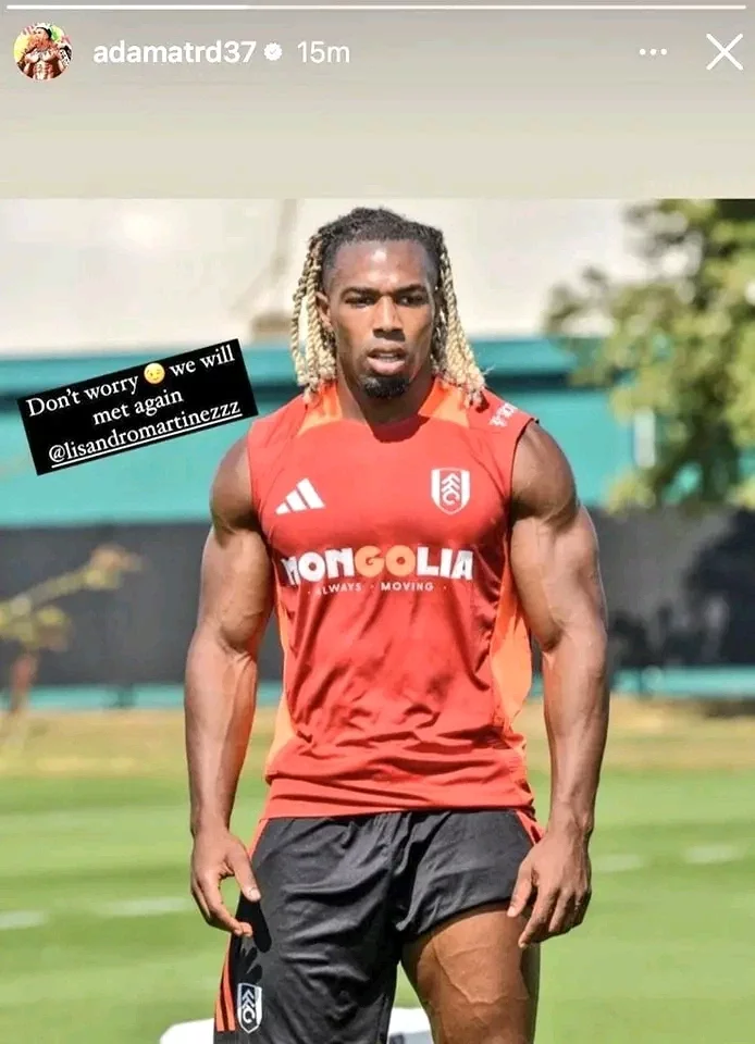 'Don't worry, we will meet again' - Adama Traore tells Man United Defender, Lisandro Martinez