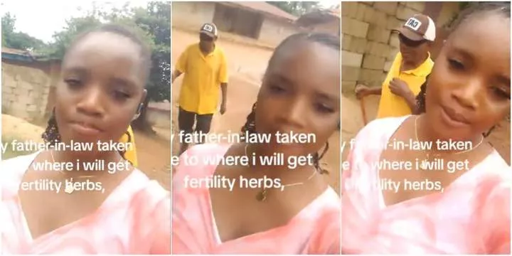 Touching video of father-in-law taking daughter-in-law, who is struggling to conceive, to get fertility herbs, stirs emotions online