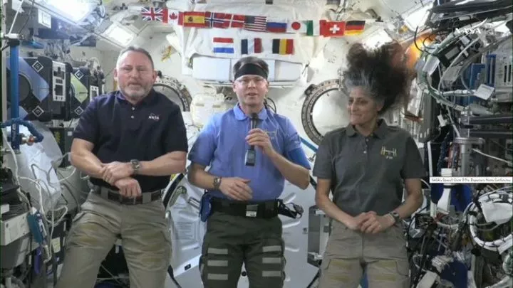 During a press conference with astronauts onboard Boeing's Starliner, they were asked about their thoughts on the &#34;seismic geopolitical shifts&#34; that have occurred since they left Earth.