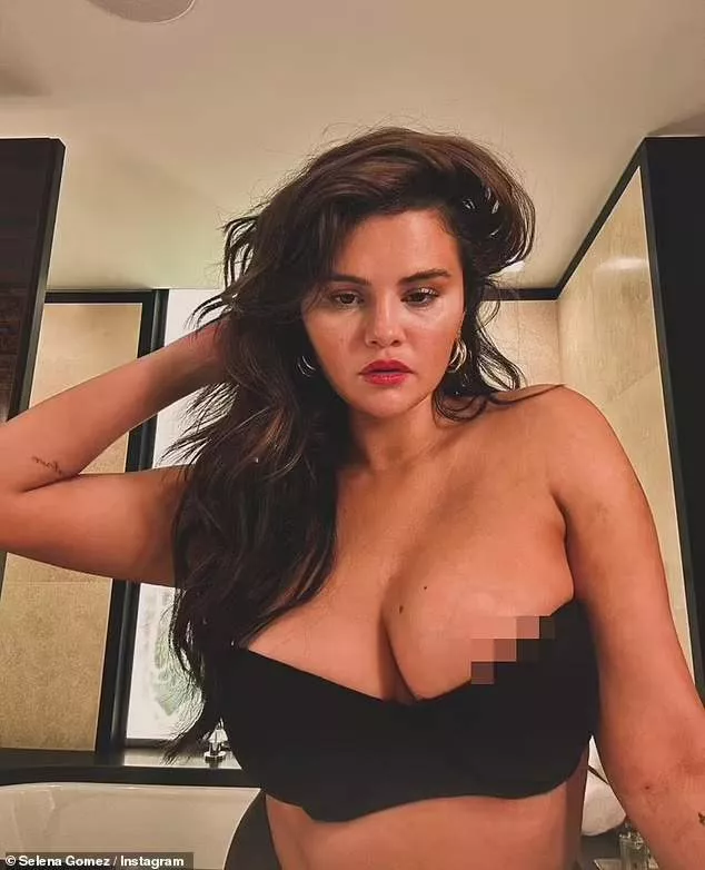 Singer Selena Gomez puts on a very busty display in new photos