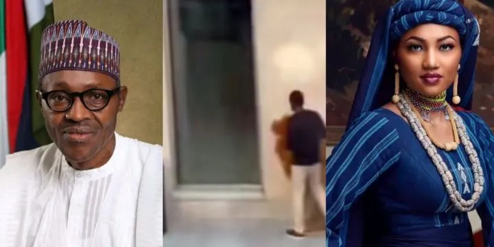 Heartbreaking moment Zahra Buhari reacts to his passing with loud wails Heartbreaking moment Zahra Buhari reacts to his passing with loud wails