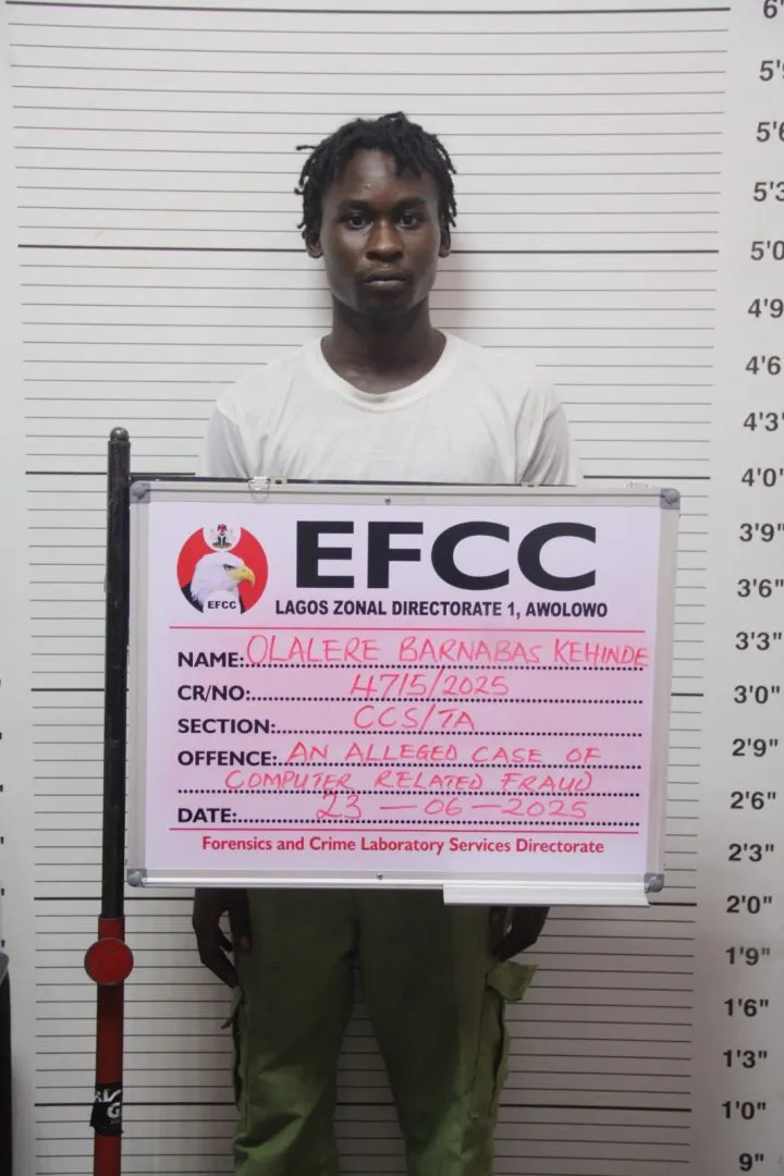 Photo Of Nigerian Man Who Was Jailed Two Years For $2000 Internet Fraud In Lagos