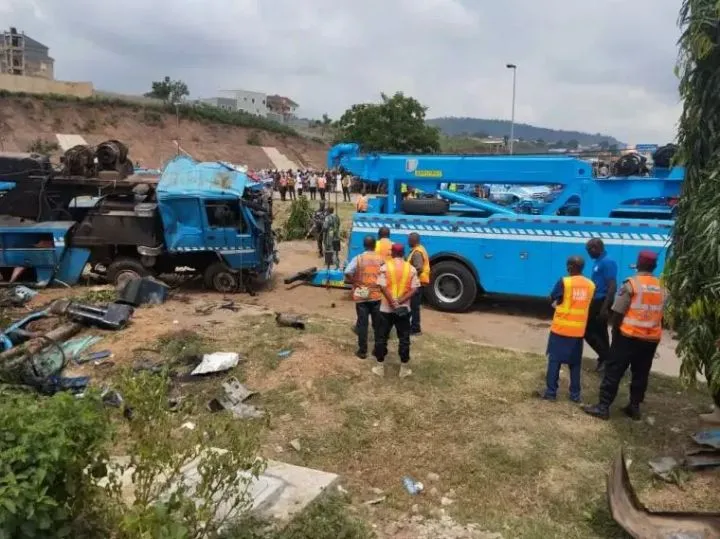 Two Feared De@d As Tipper Rams Into Traders In Taraba Two Feared De@d As Tipper Rams Into Traders In Taraba