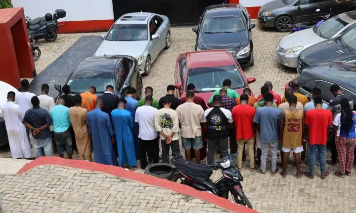 EFCC Arrests 34 Suspected Internet Fraudsters In Ekiti (Photos)