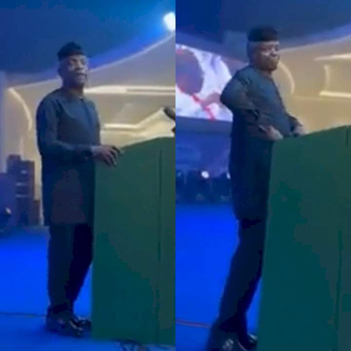 'Show off your success'- Vice President Yemi Osinbajo says as he dances and sings Kizz Daniel's 'Buga' at UNWTO conference