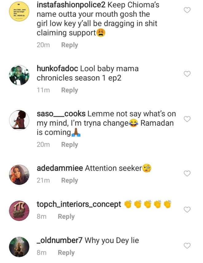 Nigerians react as Wizkid’s babymama, Shola speaks on Davido’s babymama, Chioma