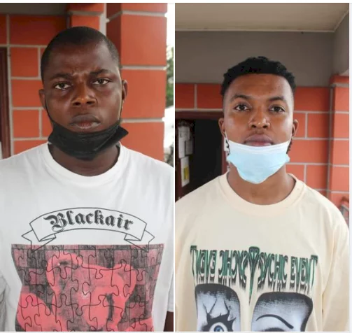 Two internet fraudsters jailed for two years (photos)