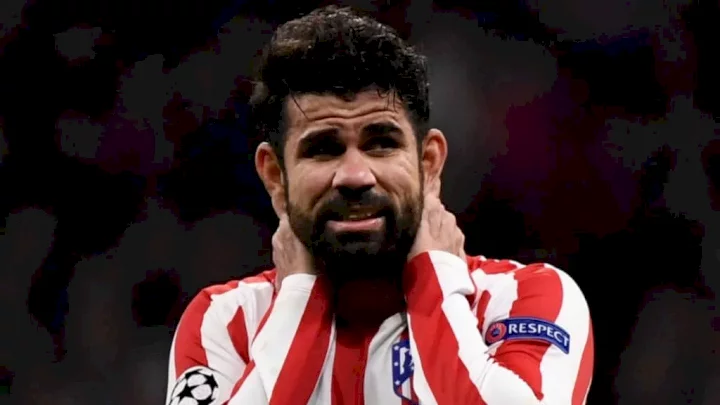 Again, Ex-Chelsea striker, Diego Costa's contract terminated